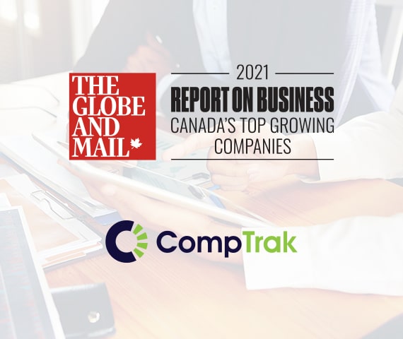 Featured image for “CompTrak makes The Globe and Mail’s ranking of Canada’s Top Growing Companies”